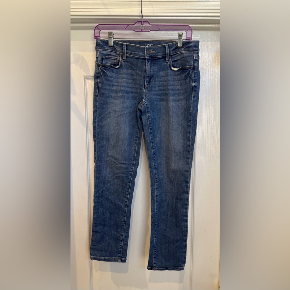 LOFT Medium Blue Ankle Jeans